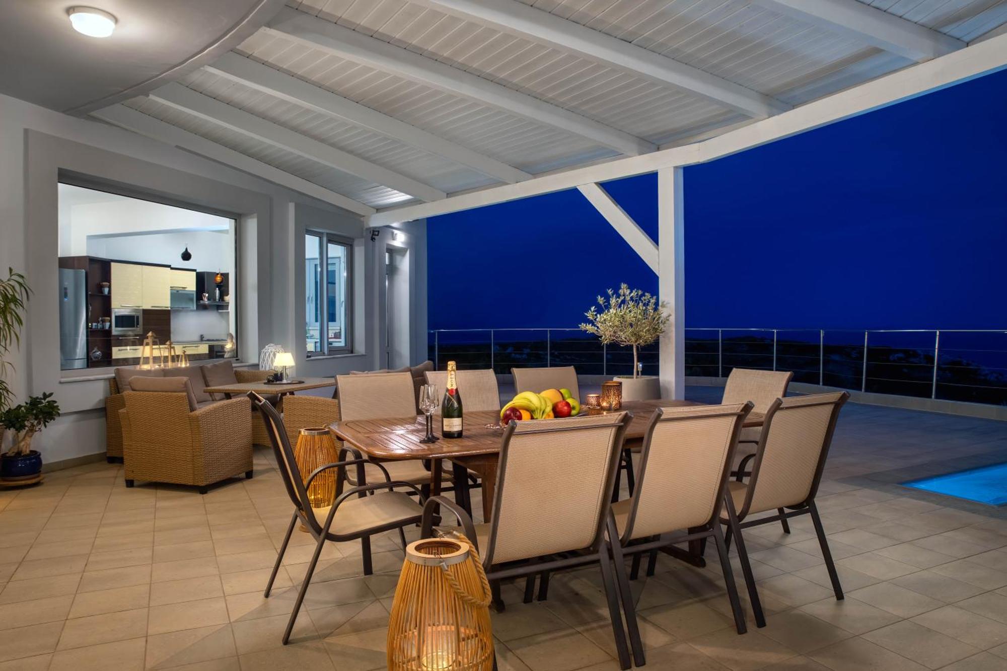 Villa Zafira - Seaview Manor With Heated Pool Καλλιθέα Εξωτερικό φωτογραφία