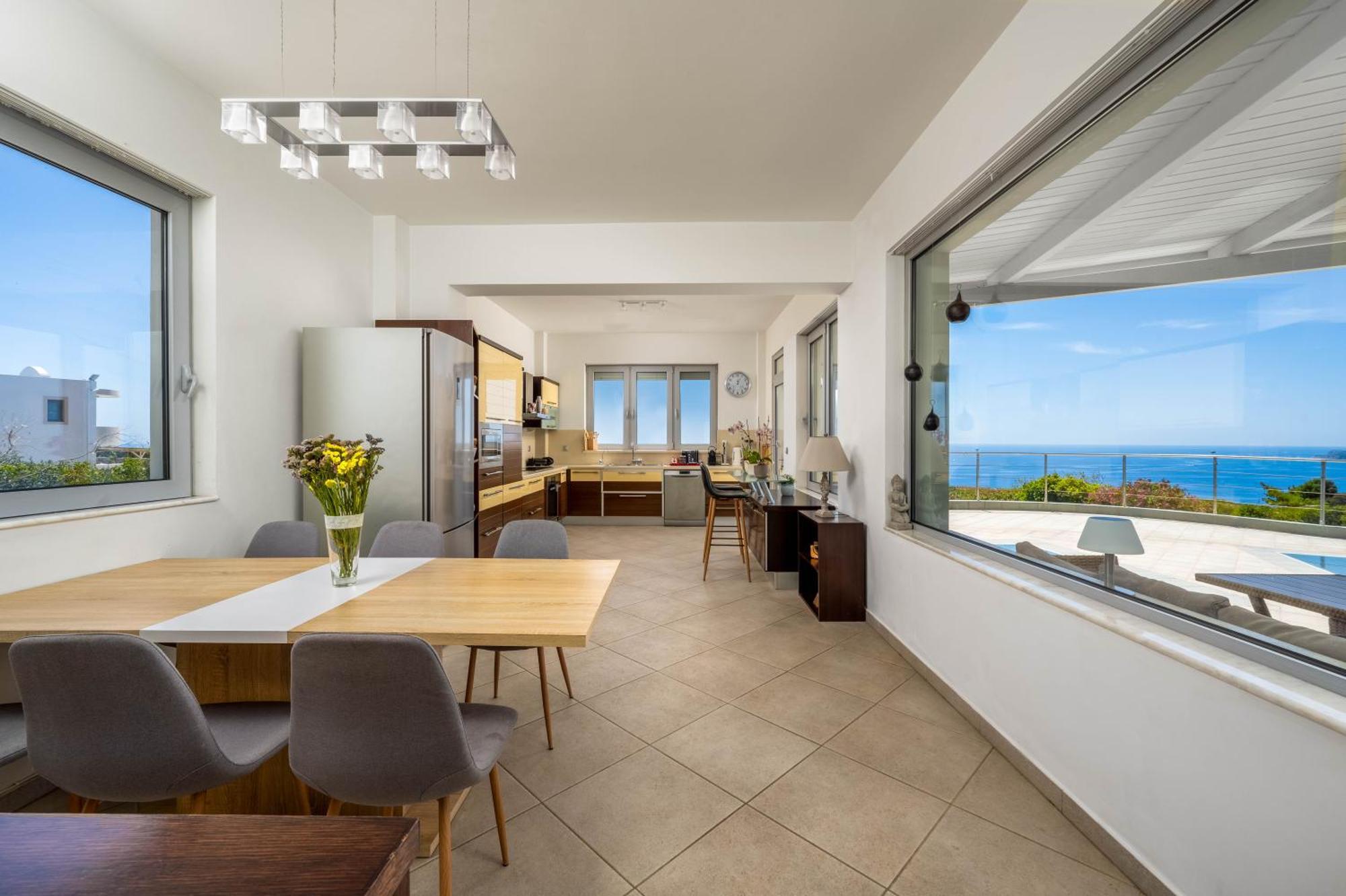 Villa Zafira - Seaview Manor With Heated Pool Καλλιθέα Εξωτερικό φωτογραφία