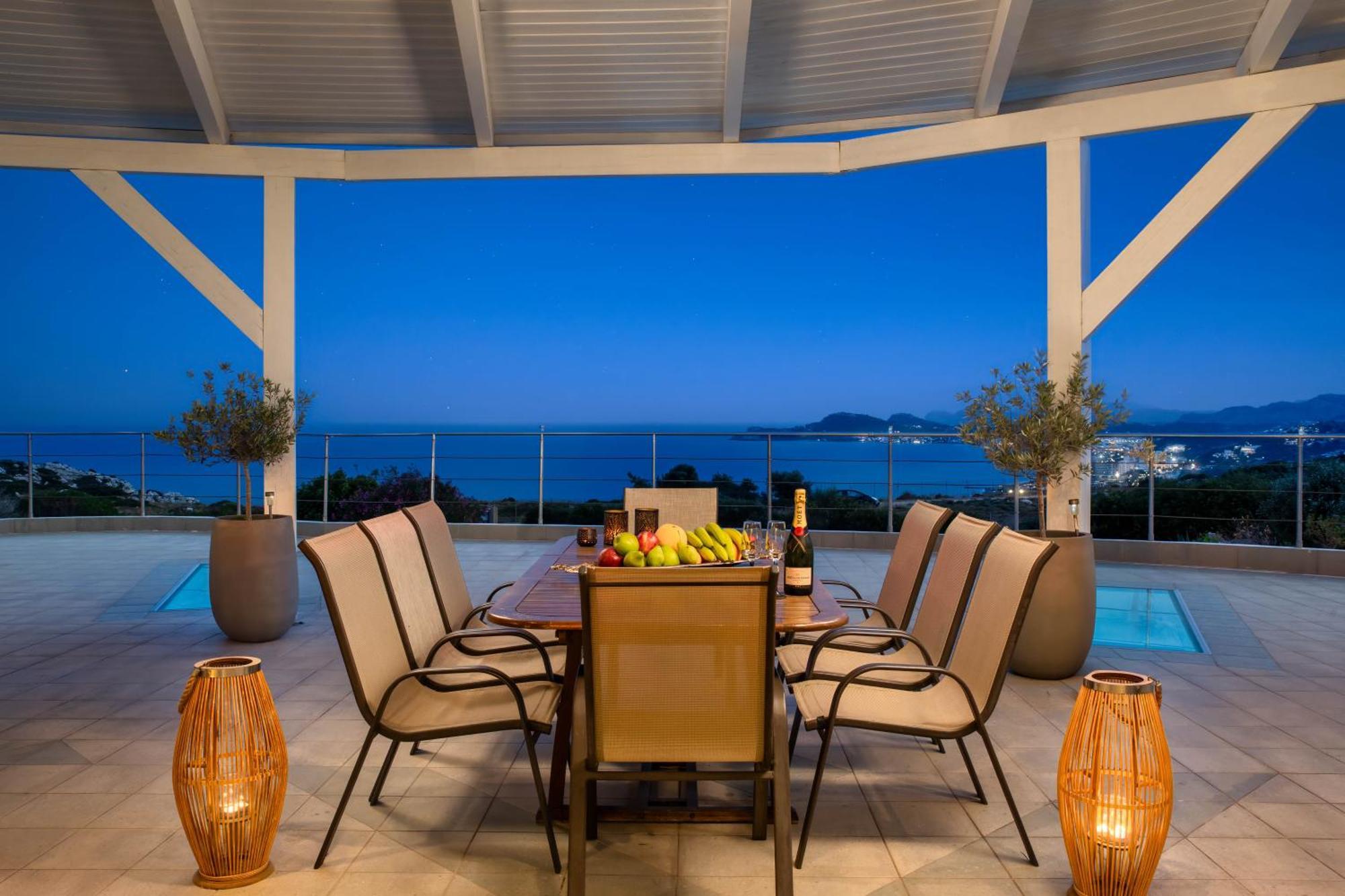 Villa Zafira - Seaview Manor With Heated Pool Καλλιθέα Εξωτερικό φωτογραφία